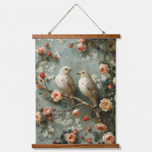 Houten wandtapijt hangend wandkleed