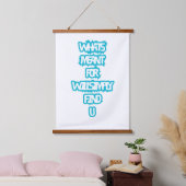Houten wandtapijt hangend wandkleed (Slaapkamer)