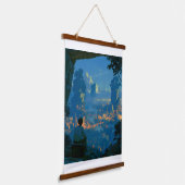 Houten wandtapijt hangend wandkleed (Gebogen)