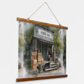 Houten wandtapijt hangend wandkleed (Gebogen)