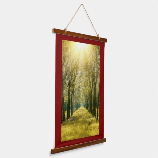 Houten wandtapijt in raamwerk hangend wandkleed (Gebogen)