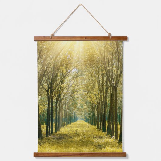 Houten wandtapijt met frame hangend wandkleed (Voorkant)