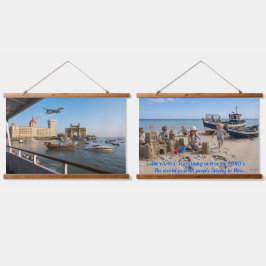 Houten wandtapijt - Oceanschoonheid Hangend Wandkleed