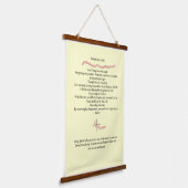 Houten wandtapijt "Redding is een geschenk" Hangend Wandkleed (Gebogen)