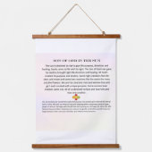 Houten wandtapijt; Zoon van God in de zon Hangend Wandkleed (Voorkant)