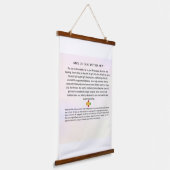 Houten wandtapijt; Zoon van God in de zon Hangend Wandkleed (Gebogen)