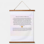 Houten wandtapijt; Zoon van God in de zon Hangend Wandkleed (Voorkant)