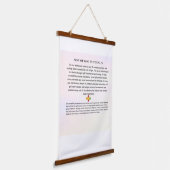 Houten wandtapijt; Zoon van God in de zon Hangend Wandkleed (Gebogen)