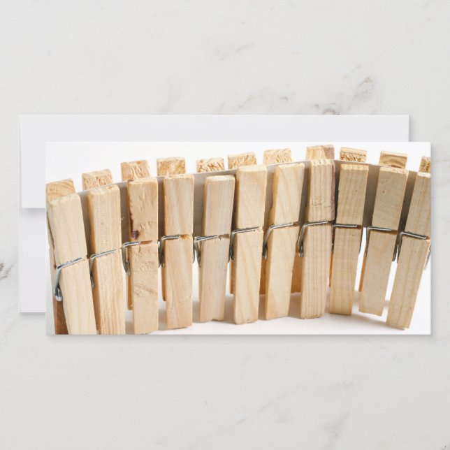 Houten wasknijpers (Voorkant)
