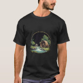 houten watermolen kleine waterval t-shirt (Voorkant)