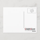 Houten Wereldkaart Briefkaart (Achterkant)