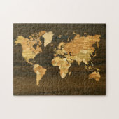 Houten Wereldkaart Legpuzzel (Horizontaal)