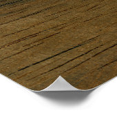 Houten Wereldkaart Poster (Hoek)