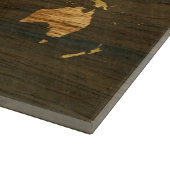 Houten Wereldkaart Snijplank (Hoek)