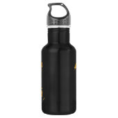 Houten Wereldkaart Waterfles (Achterkant)