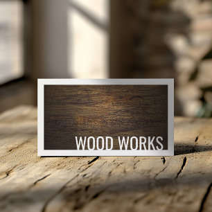 Houten Werken Houten Bord Ontwerp Grenzend Kaart Visitekaartje