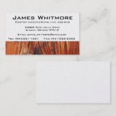 Houten werkkast Bouw Visitekaartje (Voorkant / Achterkant)