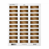 Houten Western Touw & Laarzen Party Adresetiketten Etiket (Full Sheet)