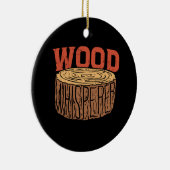 Houten whisker keramisch ornament (Rechts)