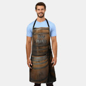 Houten Whiskey Barrels Biervaten Fotografisch Schort (Gedragen)