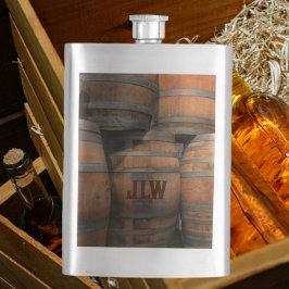 Houten Whiskey vat vaten monogrammed Flacon
