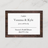 Houten Wijnfles display vrijgezellenfeest label Informatiekaartje (Achterkant)