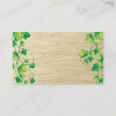 Houten wijnvat | Wijnranken Visitekaartje (Achterkant)