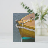 Houten Zeilboot in Water Briefkaart (Staand voorkant)