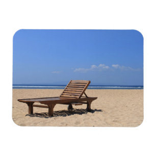 Houten zonnebank magneet