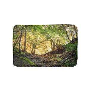 Houten Zonsondergang Natuur Badmat