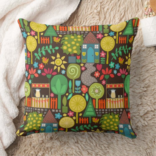 houtenland limonade kussen (Deken)