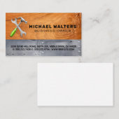 Houtenmetaal | Hardwarehulpmiddelen Visitekaartje (Voorkant / Achterkant)