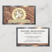 Houtenmetaal | Zaagschroevendraaier Visitekaartje (Voorkant / Achterkant)