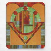 Houtenmozaïek Muismat (Voorkant)