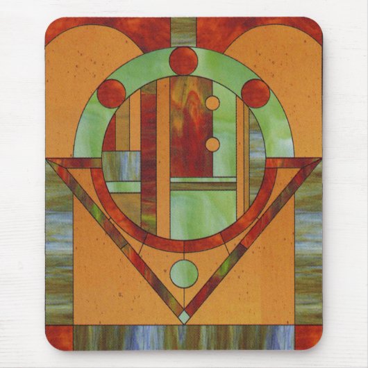 Houtenmozaïek Muismat (Voorkant)