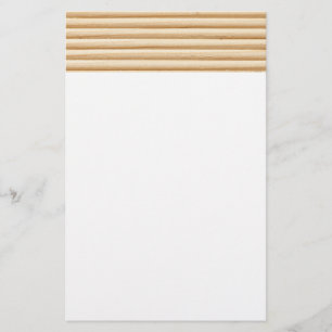 Houtenplankstrepen Briefpapier