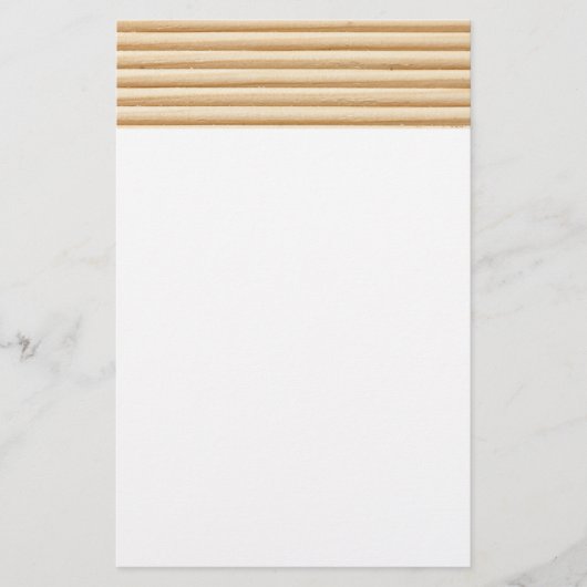 Houtenplankstrepen Briefpapier (Voorkant)