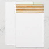 Houtenplankstrepen Briefpapier (Voorkant / Achterkant)