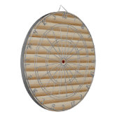 Houtenplankstrepen Dartbord (Voorkant Links)