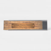 Houtenstaartschar Bureau Naambordje (Voorkant)