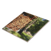 Houtenstapel voor Bon Fires Tegeltje (Zijkant)