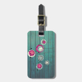 Houtextuur, eenvoudige vloer bagagelabel (Voorkant verticaal)