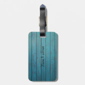 Houtextuur, eenvoudige vloer bagagelabel (Achterkant verticaal)