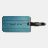 Houtextuur, eenvoudige vloer bagagelabel (Achterkant horizontaal)