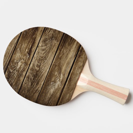 houtextuur tafeltennisbatje (Zijkant)