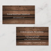 Houtextuur Visitekaartje (Voorkant / Achterkant)