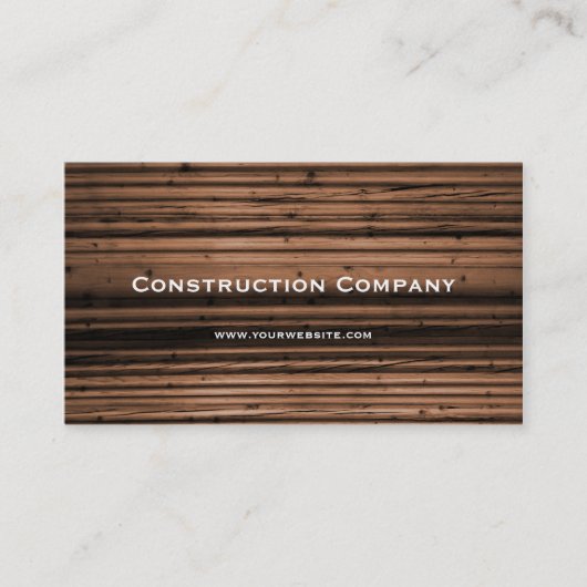 Houtextuur Visitekaartje (Voorkant)
