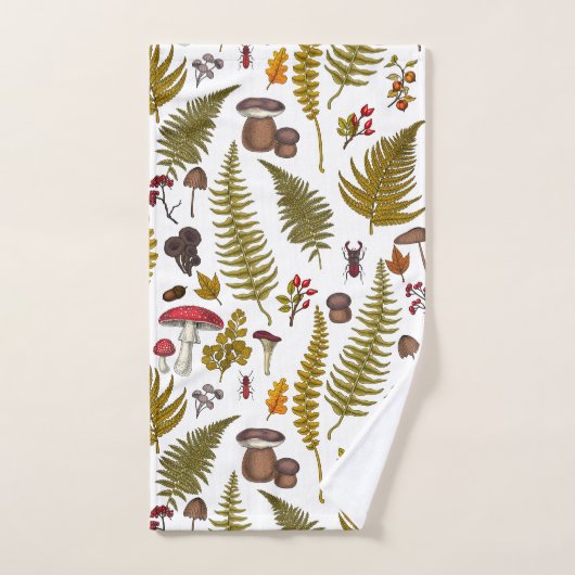 Houtflora en fauna 2 bad handdoek (Handdoek)