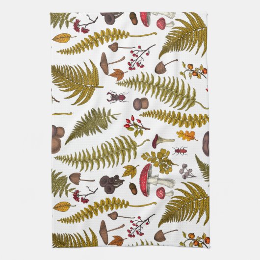 Houtflora en fauna 2 theedoek (Verticaal)