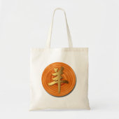Houtgeit Ram Chinese Year Zodiac Canvas tas (Voorkant)